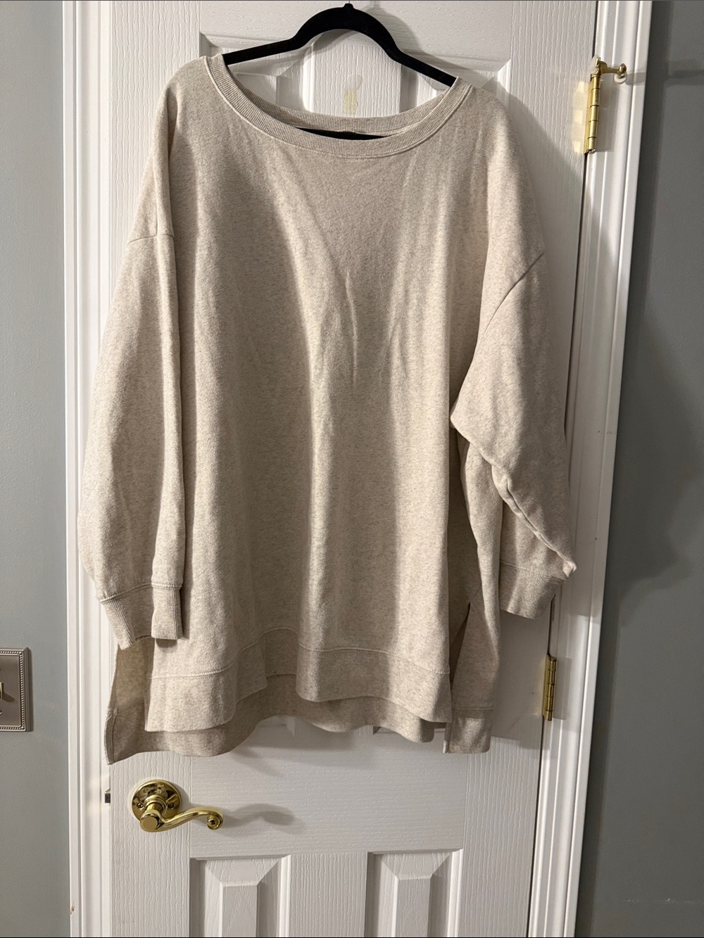 Tunic Length Oatmeal Heather Torrid Sweater